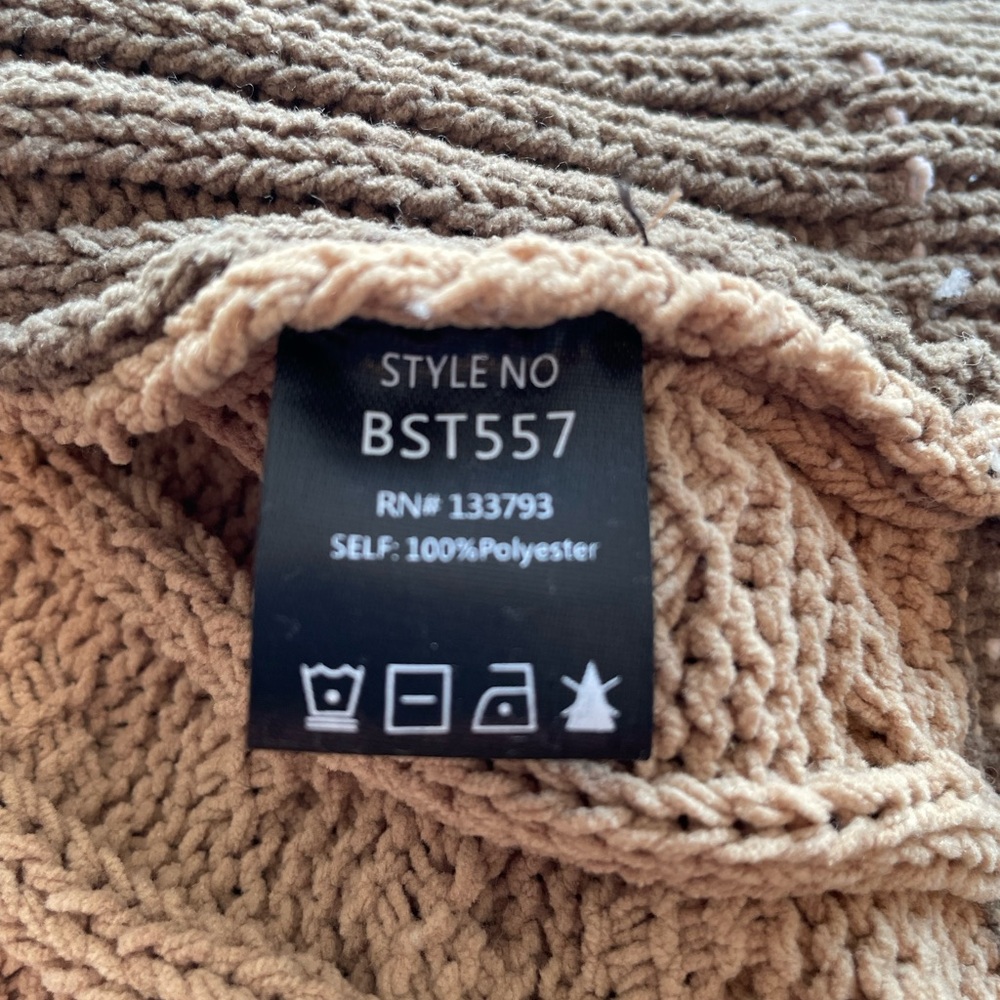 POL Colorblock Knit Balloon Sleeves Sweater - Picture 5 of 7